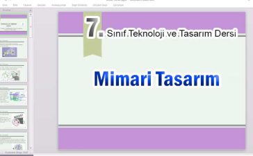 7. sınıf mimari tasarım sunumu