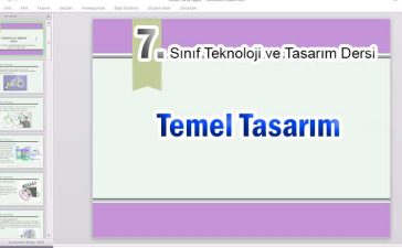 7. sınıf Temel Tasarım Sunumu Slayt