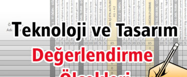 Teknoloji ve Tasarım Değerlendirme Ölçekleri Formları