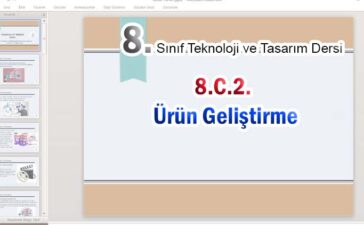 8. Sınıf Ürün Geliştirme Sunumu Slayt