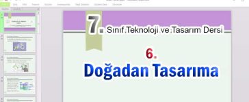 7. Sınıf Doğadan Tasarıma Sunumu